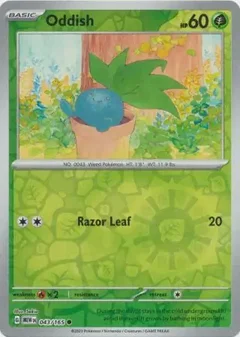 Oddish Reverse Holo 043