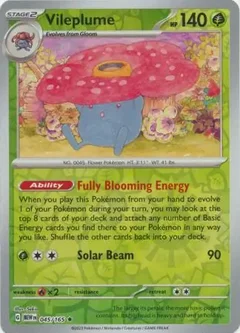 Vileplume Reverse Holo 045