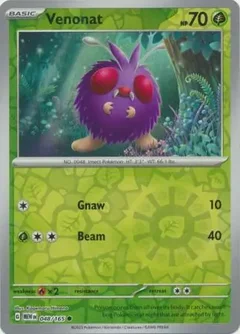 Venonat Reverse Holo 048