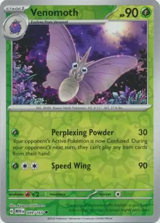 Venomoth Reverse Holo