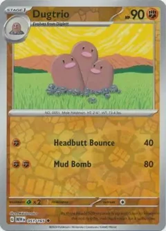 Dugtrio Reverse Holo 051
