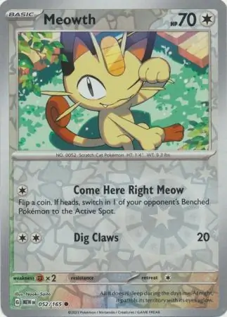 Meowth Reverse Holo