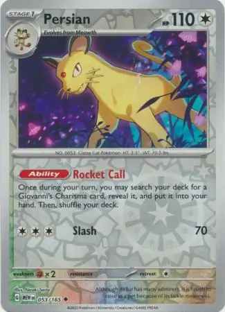 Persian Reverse Holo
