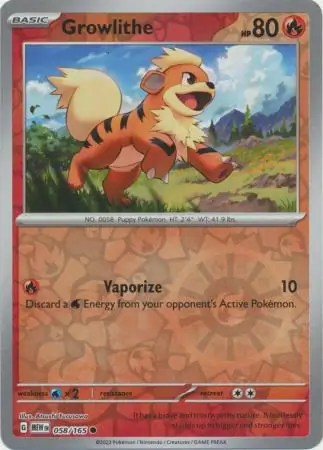 Growlithe Reverse Holo
