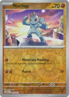 Machop Reverse Holo 066