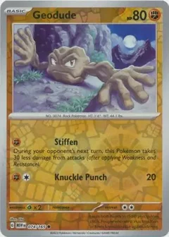 Geodude Reverse Holo 074