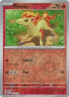 Ponyta Reverse Holo 077