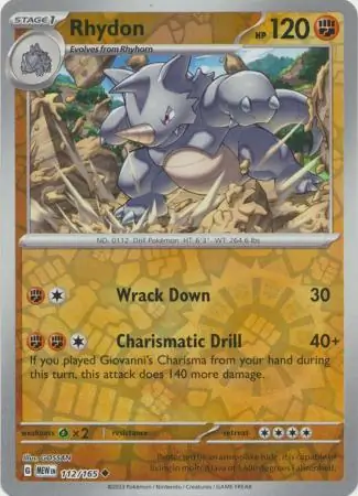 Rhydon Reverse Holo