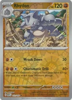 Rhydon Reverse Holo 112