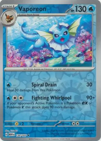 Vaporeon Reverse Holo