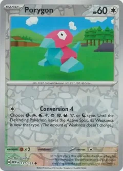 Porygon Reverse Holo 137