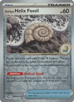 Antique Helix Fossil Reverse Holo 153