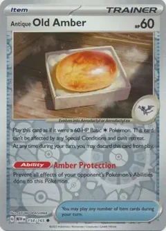 Antique Old Amber Reverse Holo 154