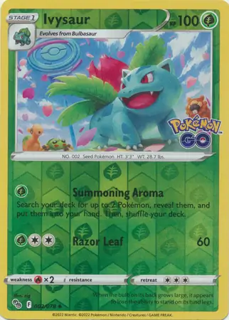 Ivysaur Reverse Holo
