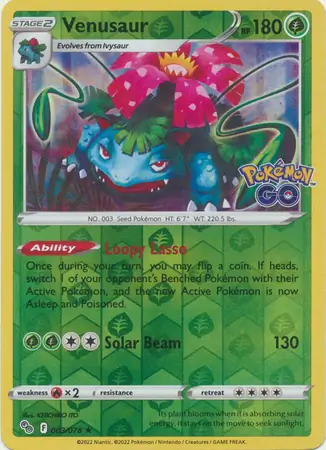 Venusaur Reverse Holo