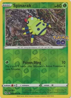 Spinarak Reverse Holo Ditto 006