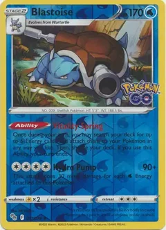 Blastoise Reverse Holo 017