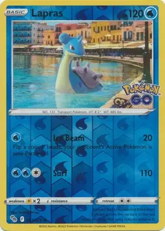 Lapras Reverse Holo 023