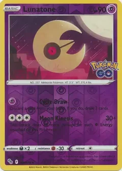 Lunatone Reverse Holo 034