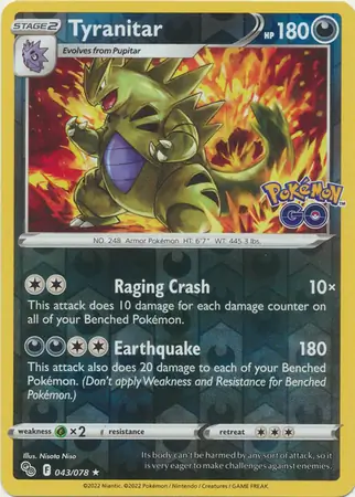 Tyranitar Reverse Holo