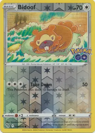Bidoof Reverse Holo