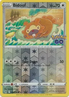 Bidoof Reverse Holo 059