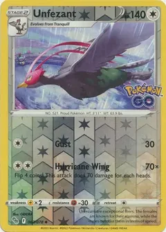 Unfezant Reverse Holo 063
