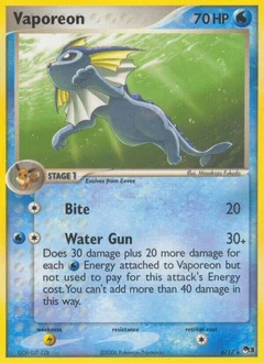 Vaporeon Holofoil 6
