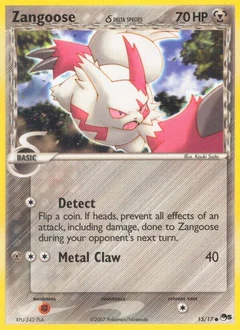 Zangoose Delta Species Holofoil 15