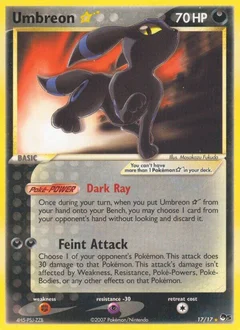 Umbreon Star Holofoil 17