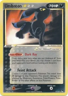 Umbreon Gold Star 17