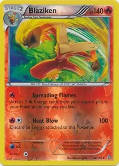 Blaziken Reverse Holo 28