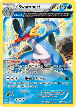 Swampert, Primal Clash #36 Pokémon card