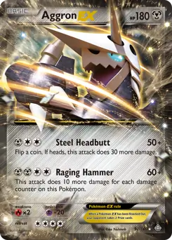Aggron EX, Primal Clash #93 Pokémon card