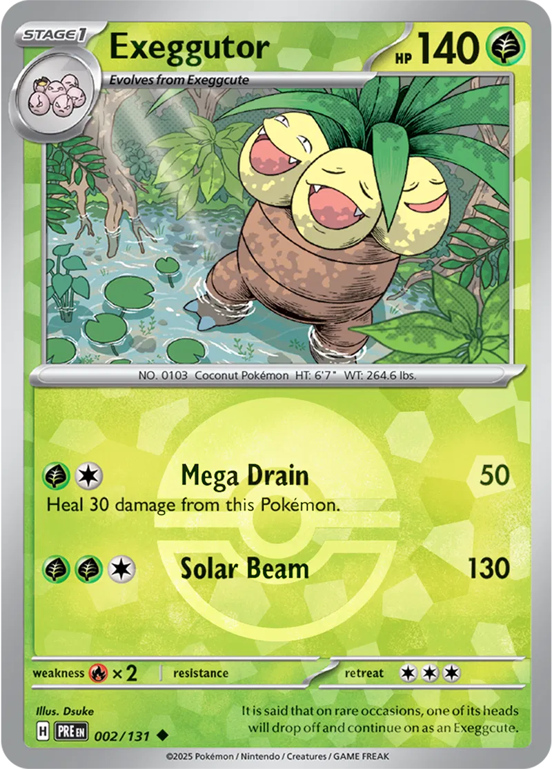 PokeDATA - Check current Pokemon card values for Exeggutor Poke ball Holo 2!