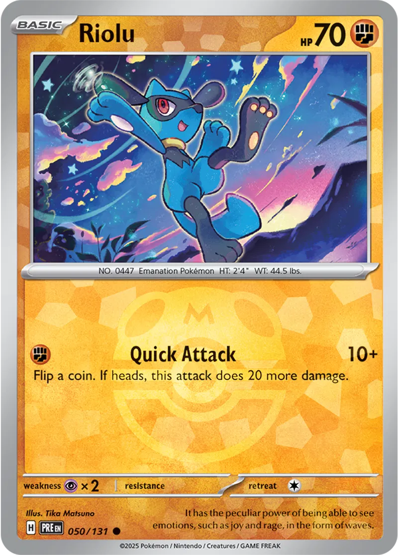 PokeDATA - Check current Pokemon card values for Riolu Master Ball Holo 50!