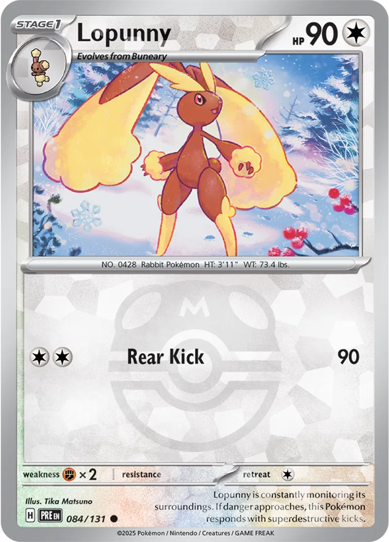 PokeDATA - Check current Pokemon card values for Lopunny Master Ball Holo  84!