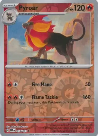 Pyroar Reverse Holo