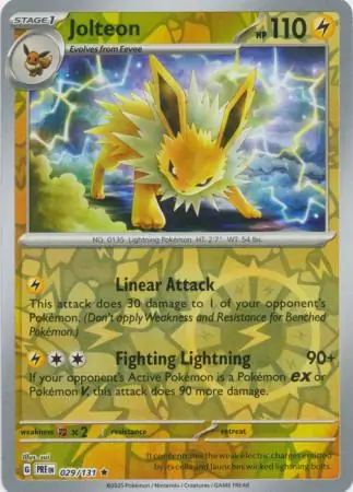 Jolteon Reverse Holo