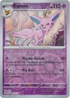 Espeon Reverse Holo 033