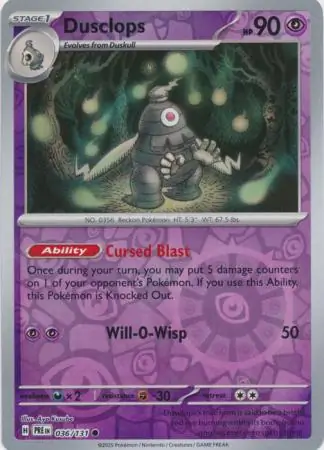 Dusclops Reverse Holo