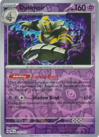Dusknoir Reverse Holo