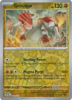 Groudon Reverse Holo 049