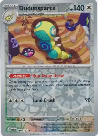 Dudunsparce Reverse Holo