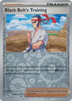 Black Belt's Training Reverse Holo 099