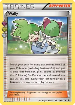 Wally, Generations Radiant Collection #RC27 Pokémon card