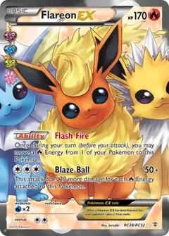 Full Art Flareon EX RC28