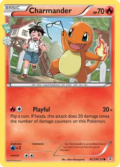 Charmander, Generations Radiant Collection #RC3 Pokémon card