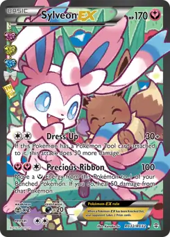 Full Art Sylveon EX from Generations Radiant Collection - Pokemon Card