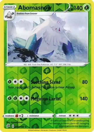 Abomasnow Reverse Holo